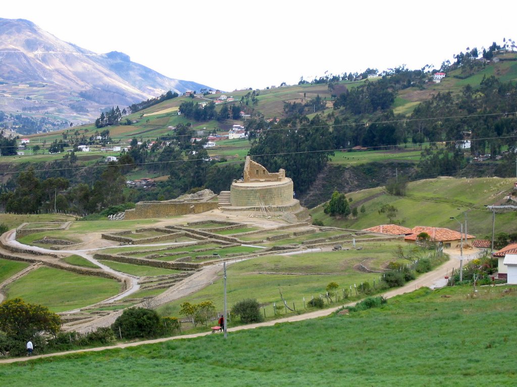 02-Ingapirca view, one of the oldest northern Inca sites.jpg - Ingapirca view, one of the oldest northern Inca sites